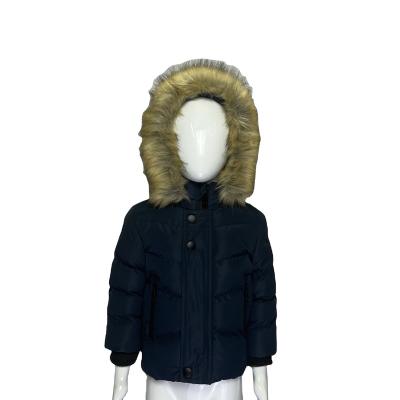 China The new winter of 2022 boys 1-5YEARS viable down the middle clothes and long polyester padded down jacket for sale