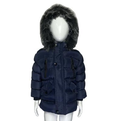 China Viable children's clothing aged 1-5 girls' leather jacket coat warm and stylish in winter for sale