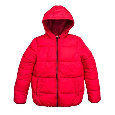 China Blue Polyester Down Jacket Sustainable Kids Hooded Winter Children's Eco-Friendly 4-16 Years Down Jacket Warm Jacket for sale