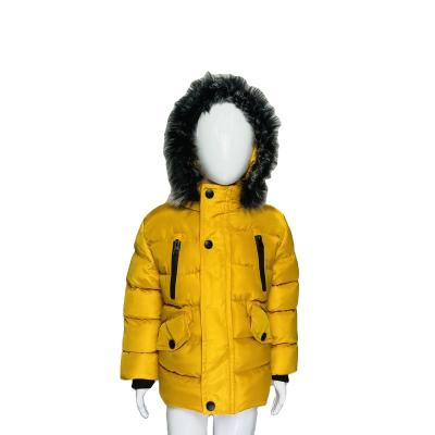 China Viable children's clothing aged 1-5 girls' leather jacket coat warm and stylish in winter for sale