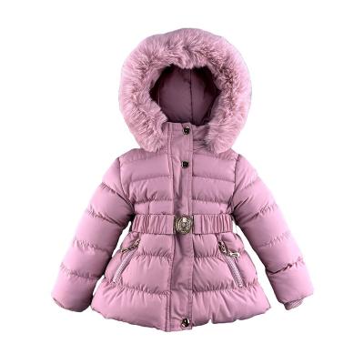 China 2022 Anti-wrinkle 3-8 years old children winter coated bubble hooded jacket stripper warm winter down jacket for girls for sale