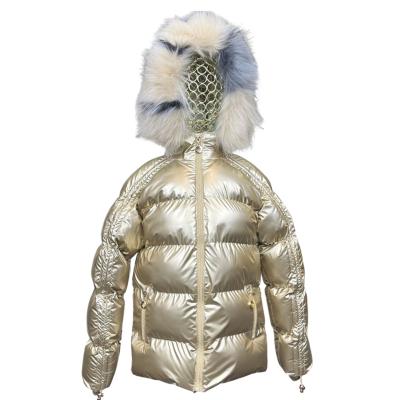 China 6-16 Years Wholesale Breathable Girls Winter Stripper Jacket Kids Down Jacket for sale