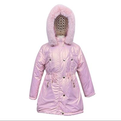 China Sale Girls Cotton Padded Breathable Whole Clothes Winter Clothes Medium Jacket Thickened Autumn Winter Children Long Down Jacket for sale