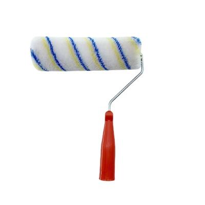 China Painting Industrial and household High quality Decorative paint Roller Brush Plastic handle painting roller brush for sale