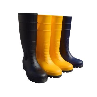 China Steel Toe custom waterproof duck hunting rubber safety rain boots outdoor for sale