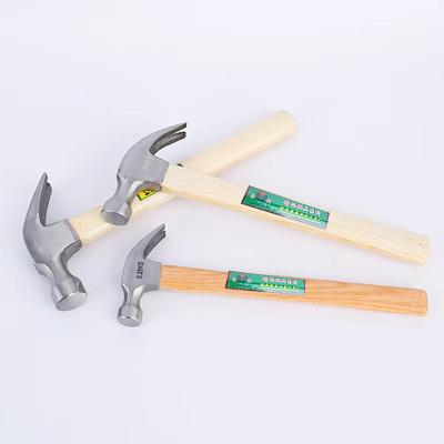 China Machinist Hammer Construction site tools durable Wooden handle small claw hammer for sale