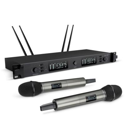 Cina Microfono wireless UHF da 500 metri 2 canali per le esibizioni sul palco in vendita