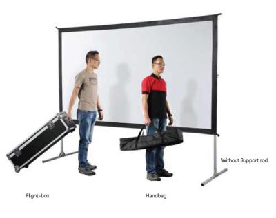 China 80-400inch Fast Folding Short Throw Projector Screens For Outdoor Camping Church for sale