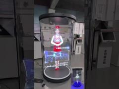 Holographic 3D CylindricalCabinet