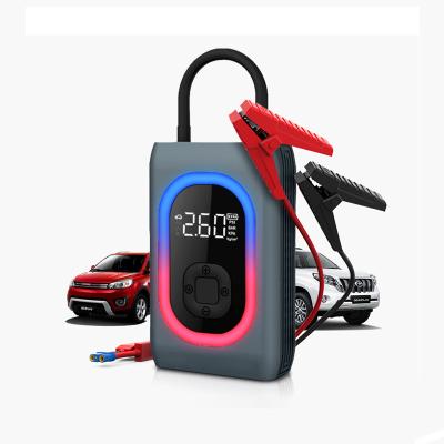 China China Factory AP06 12000Mah 1000A Car Engine Battery Jump Starter Portable Compressor Compressor Tire Inflator for sale