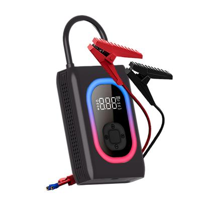 China 12V Car Engine Vehicle Emergency Start Power Supply Large Capacity Multifunctional Tire Inflator Outdoor Electric Mobile Ignition for sale