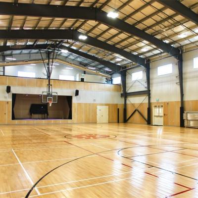 China Steel Fabricated House Steel Frame Building Prefab Gymnastics Indoor Gymnasiums Basketball Court Steel Structure Room for sale