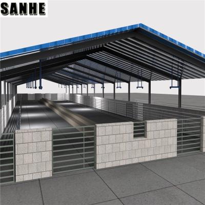 China Durable Chicken House Low Cost Chicken Controlled Thrown Poultry Barns House For Sale for sale