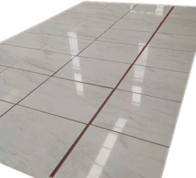 China Modern White Polishing Luxury Marble Flooring Marble Stone Border Designs For Hall for sale