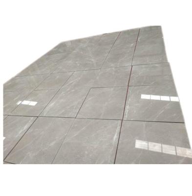 China Modern Natural Marble Polished White Marble Flooring Samples Glossy Stone Tile for sale