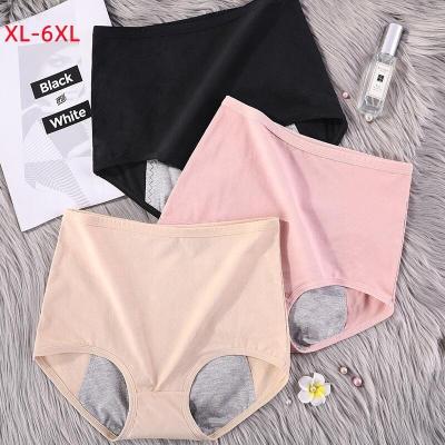 China Antibacterial Women's High Waist Plus Size Underwear Physiological Pure Cotton Pants Menstrual Period Leakproof Sanitary Panties for sale