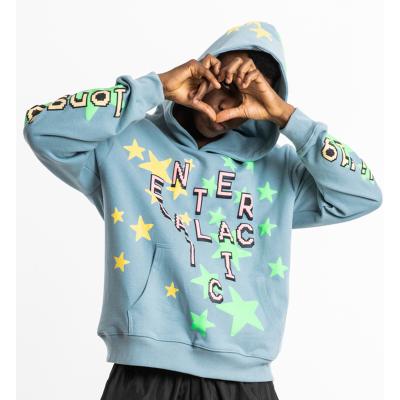 China High Quality Green Men s Anti-pilling Drawstring Hoodies Street Wear 3m Neon Reflective Hoodie for sale