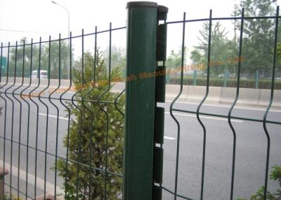 China Customized PVC Powder Coated Wire Mesh Fence For Highway / Railway Protection for sale