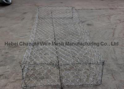 China Jaulas tejidas de la pared de la roca de Gabion de la malla de alambre, cestas galvanizadas de Gabion del alambre del hierro en venta