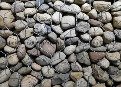 China Caixa tecida galvanizada de Gabion e diâmetro de fio tecido PVC da rede de arame 3-6mm de Gabion à venda