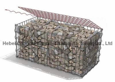 중국 뜨거운 담궈진 직류 전기를 통한 50 x 50mm는 2 x 1 x 1m Gabion 상자 낮은 탄소 철강선 물자를 용접했습니다 판매용