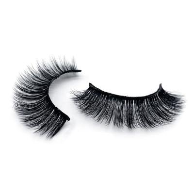 China Dramatic Fluffy Tapered 8 Pairs 3d False Eyelash Natural Hand Made Mink Eyelashes Full Strip False for sale