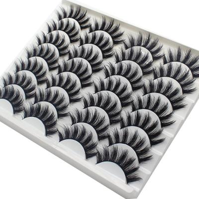 China Lash Book 14 Pair Pack Multi Thick Lash Box Synthetic Faux Mink Eyelashes for sale