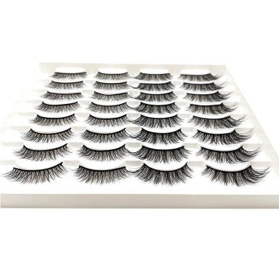 China Deep Individual 16 Row Faux Mink Eyelash Lashes Maquiagem Cilios For Professionals Mink Eyelash Private Label Soft Lashes for sale