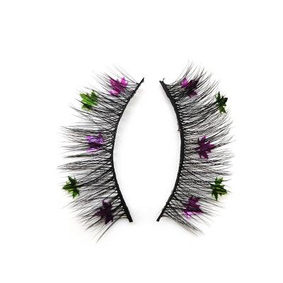 China 2021 Natural Top Quality Long Lashes Party Star Natural Curl False Eyelash Silk Butterfly Lashes With Customized Lashes Bundles for sale