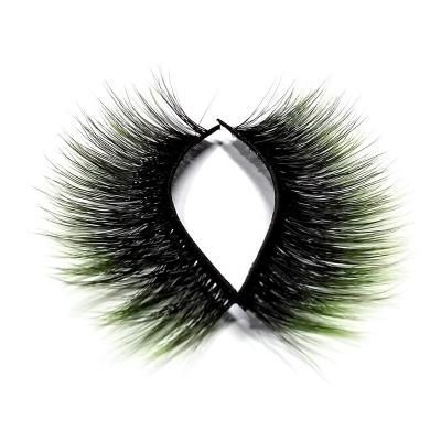 China Multicolor False Eyelash Strip Handmade Multicolor Russian Eyelashes Natural Free Colored Long Lashes Box New for sale