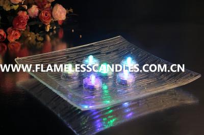 China Coloree Tealight sumergible cambiante, Tealights a prueba de agua, sistema de 6 en venta