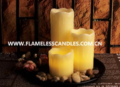 Китай Воск 3 PCS непламенный капая Votive комплект с утесом и подносом продается