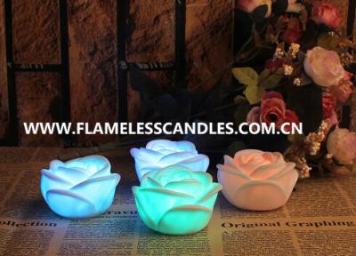 China Electric Party Flameless LED Christmas Window Candles Lights with Rose Flower Shape for sale