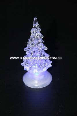 中国 フレームレス LED のクリスマスは色の変更の電池式のクリスマス ツリーの蝋燭ライトの良否を明りにすかして調べます 販売のため