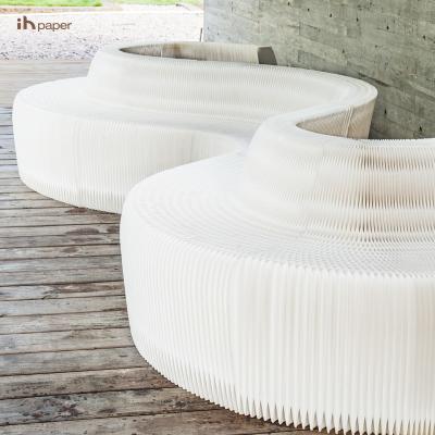 China SOFA BED ihpaper Best Selling Eco-Friendly Folding Kraft Paper Morden Accordion Couches Living Room Sofa for sale