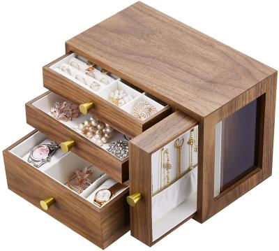 China Europe JUNJI ODM Locks Wooden Box Wooden Jewelry Boxes Perfume Gift Box for sale