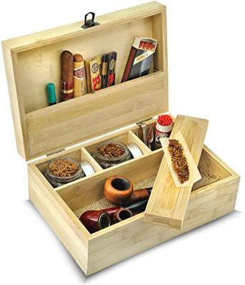 China JUNJI Handmade Wood Weed Stash Rolling Box With Lock Personalized Keepsake Wooden Packing Box With Rolling Tray for sale