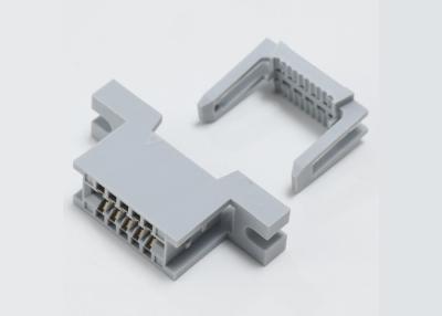 China Gray White Half Ear Double Row Socket Connector with IP12 Rating Enhancing Stability for sale