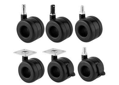 China Customizable 2.5-inch Casters for Office Furniture Trolleys and Medical Equipment for sale