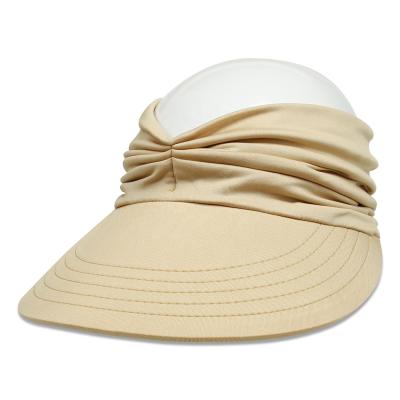 China Amazon Fashion Summer Beach Hat Women's Sun Visor Anti-ultraviolet Elastic Cavity Top Casual Hats Dobby New for sale