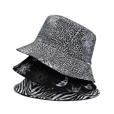 China Wholesale Summer Cool Shade Reversible Spring Bucket Hat Printing Pattern Sun Protection Zebra Bucket Hats for sale