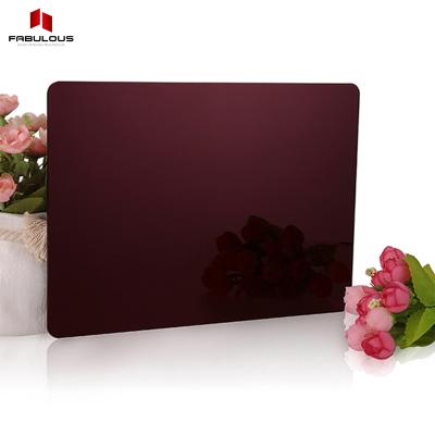 China Eco-friendly Dark Brown PMMA Manufacturers 2mm Mirror Acrylic Sheet Home Acrylic Wall Decoration for sale