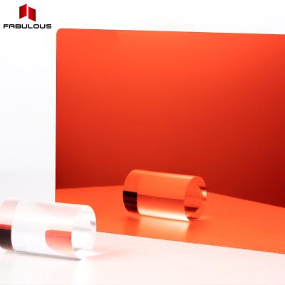 China Eco-Friendly Factory Directly Supply Safe And Shatterproof PMMA Acrylic Glass Mirror Plastic Red Orange Acrylic Cup for sale