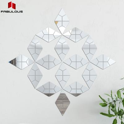 China Waterproof factory direct home decoration mirror laser cutting acrylic mirror 2mm thick 1mm wall paste for sale