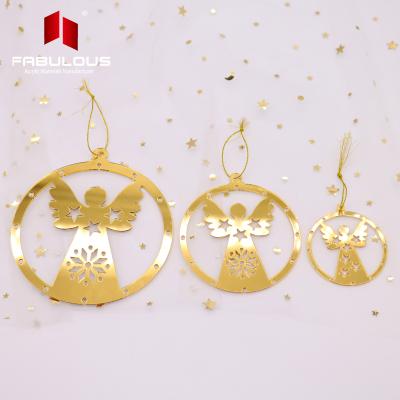 China Double Sided Mirror Christmas Decoration Indoor Ornaments Reflect Gifts adornos de navidad for sale