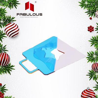 China China Factory Wholesale Double Sided Mirror Christmas Ornaments Decorative Acrylic Home Decoration On Sale Trees for sale