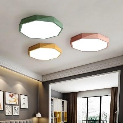 China Surface Mounted Creative Nordic Modern Creative Light Iron Luxury Light Iron Artwork Bedroom Living Room Bedroom Ceiling Lamp for sale