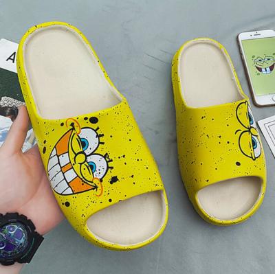 China Beach Light Sandal Soft Thick Bottom Women's Slippers Customized Yezzy Printed Mens Slides Slippers Yeezy Sliders for sale