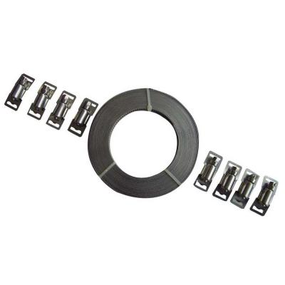 China General Use 12.7mm 3 Meter Endless Pipe Clamps With 6 Pcs Bolts for sale