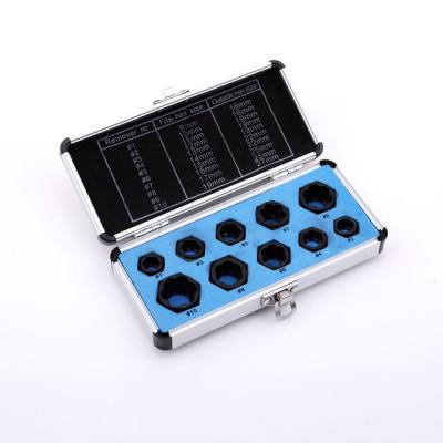 China 10pcs Drive Socket 9-19mm Damaged Nut Stud Extractor Bolt Remover Locking Threading Tools Set Kit Other for sale